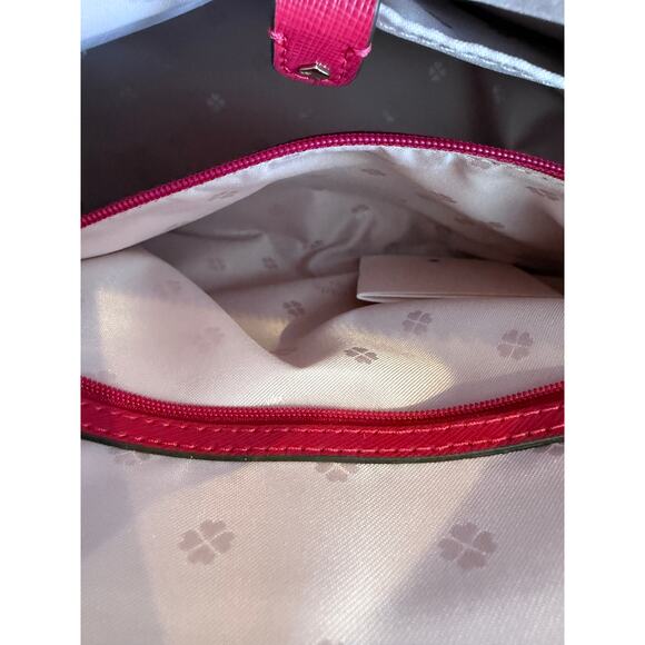 KATE SPADE Louise Dome Satchel Medium in Cerise Pink NWT - Picture 8 of 13